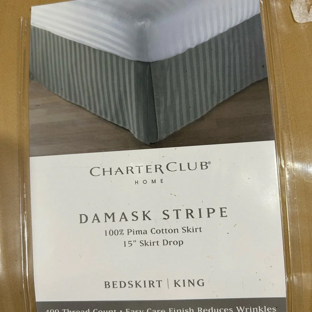 NWT Charter Club King Bedskirt